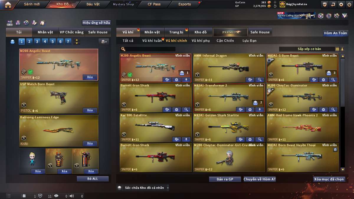 shop acc cf uy tin gia re